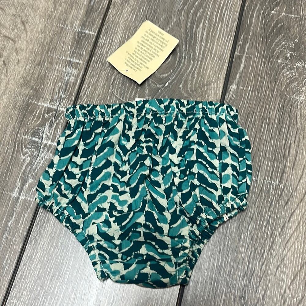 Yo Baby Made in India Teal Print Diaper Cover Size 18-24 Months NWT